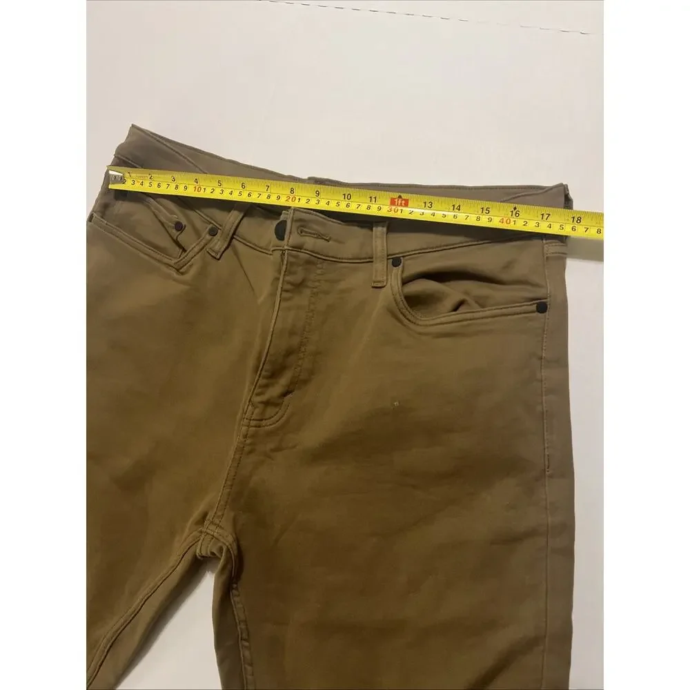 Banana Republic Men's 5 Pocket Pant Slim Fit Stretch Fabric Dark Tan Size 36x32